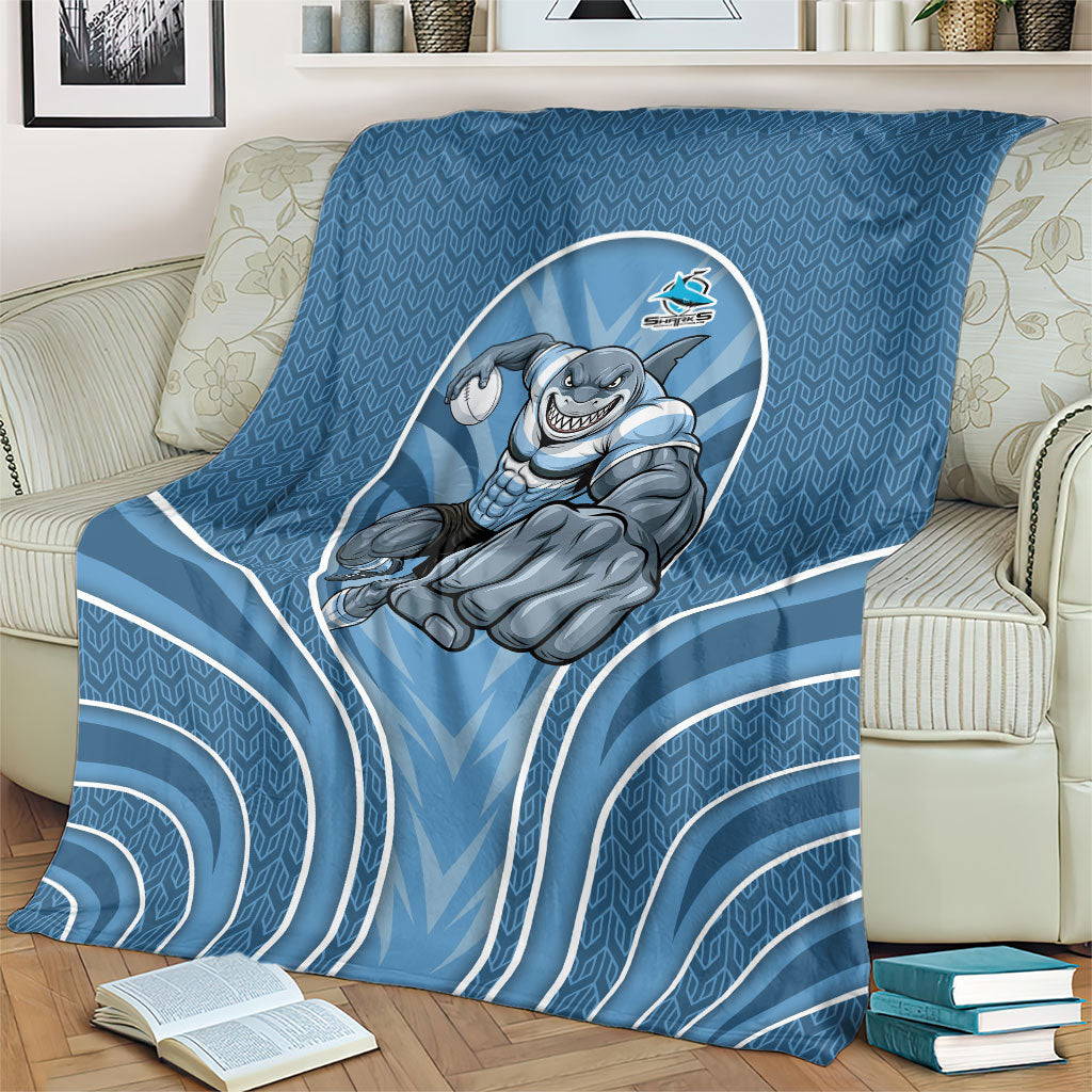 Cronulla Sutherland Sharks Rugby Mascot Blanket Australian Rugby Culture - Tribal Inspired Sharks
