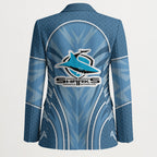 Cronulla Sutherland Sharks Rugby Mascot Blazer Australian Rugby Culture - Tribal Inspired Sharks