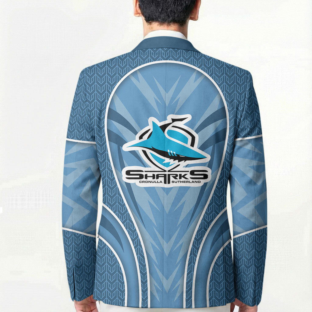 Cronulla Sutherland Sharks Rugby Mascot Blazer Australian Rugby Culture - Tribal Inspired Sharks