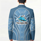 Cronulla Sutherland Sharks Rugby Mascot Blazer Australian Rugby Culture - Tribal Inspired Sharks