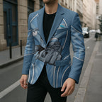 Cronulla Sutherland Sharks Rugby Mascot Blazer Australian Rugby Culture - Tribal Inspired Sharks