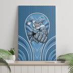 Cronulla Sutherland Sharks Rugby Mascot Canvas Wall Art Australian Rugby Culture - Tribal Inspired Sharks