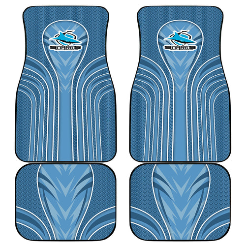 Cronulla Sutherland Sharks Rugby Mascot Car Mats Australian Rugby Culture - Tribal Inspired Sharks