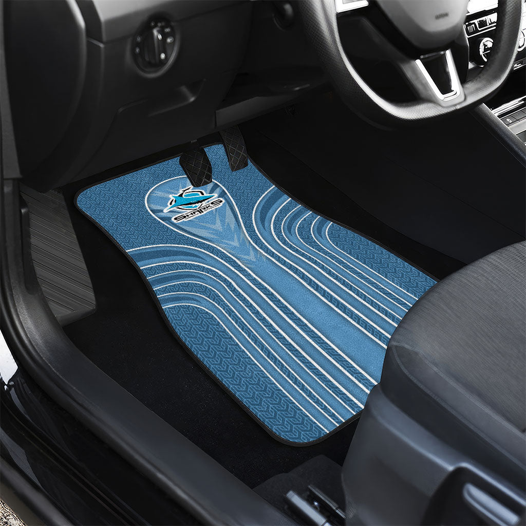 Cronulla Sutherland Sharks Rugby Mascot Car Mats Australian Rugby Culture - Tribal Inspired Sharks