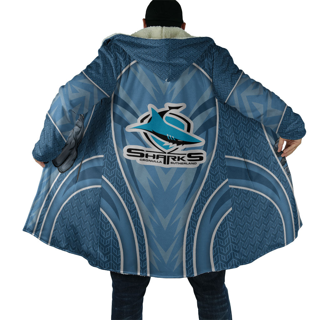 Cronulla Sutherland Sharks Rugby Mascot Cloak Australian Rugby Culture - Tribal Inspired Sharks
