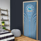 Cronulla Sutherland Sharks Rugby Mascot Door Cover Australian Rugby Culture - Tribal Inspired Sharks