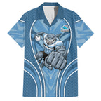 Cronulla Sutherland Sharks Rugby Mascot Family Matching Mermaid Dress and Hawaiian Shirt Australian Rugby Culture - Tribal Inspired Sharks