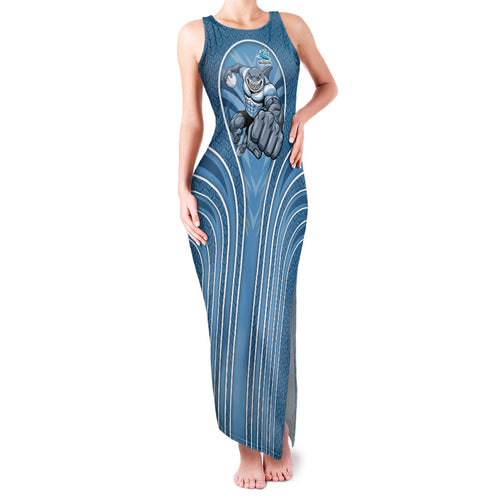 Cronulla Sutherland Sharks Rugby Mascot Family Matching Tank Maxi Dress and Hawaiian Shirt Australian Rugby Culture - Tribal Inspired Sharks