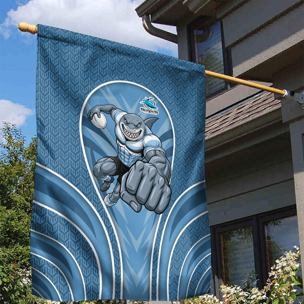 Cronulla Sutherland Sharks Rugby Mascot Garden Flag Australian Rugby Culture - Tribal Inspired Sharks