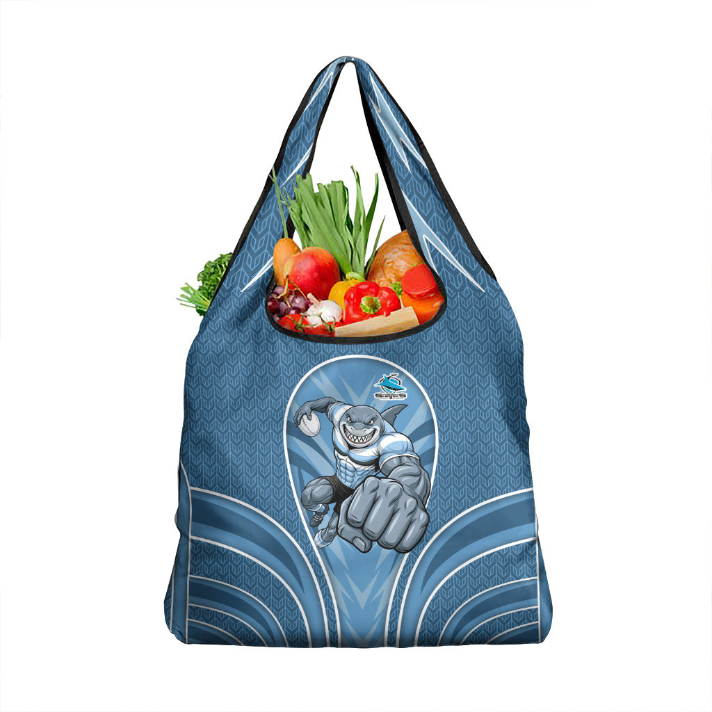 Cronulla Sutherland Sharks Rugby Mascot Grocery Bag Australian Rugby Culture - Tribal Inspired Sharks