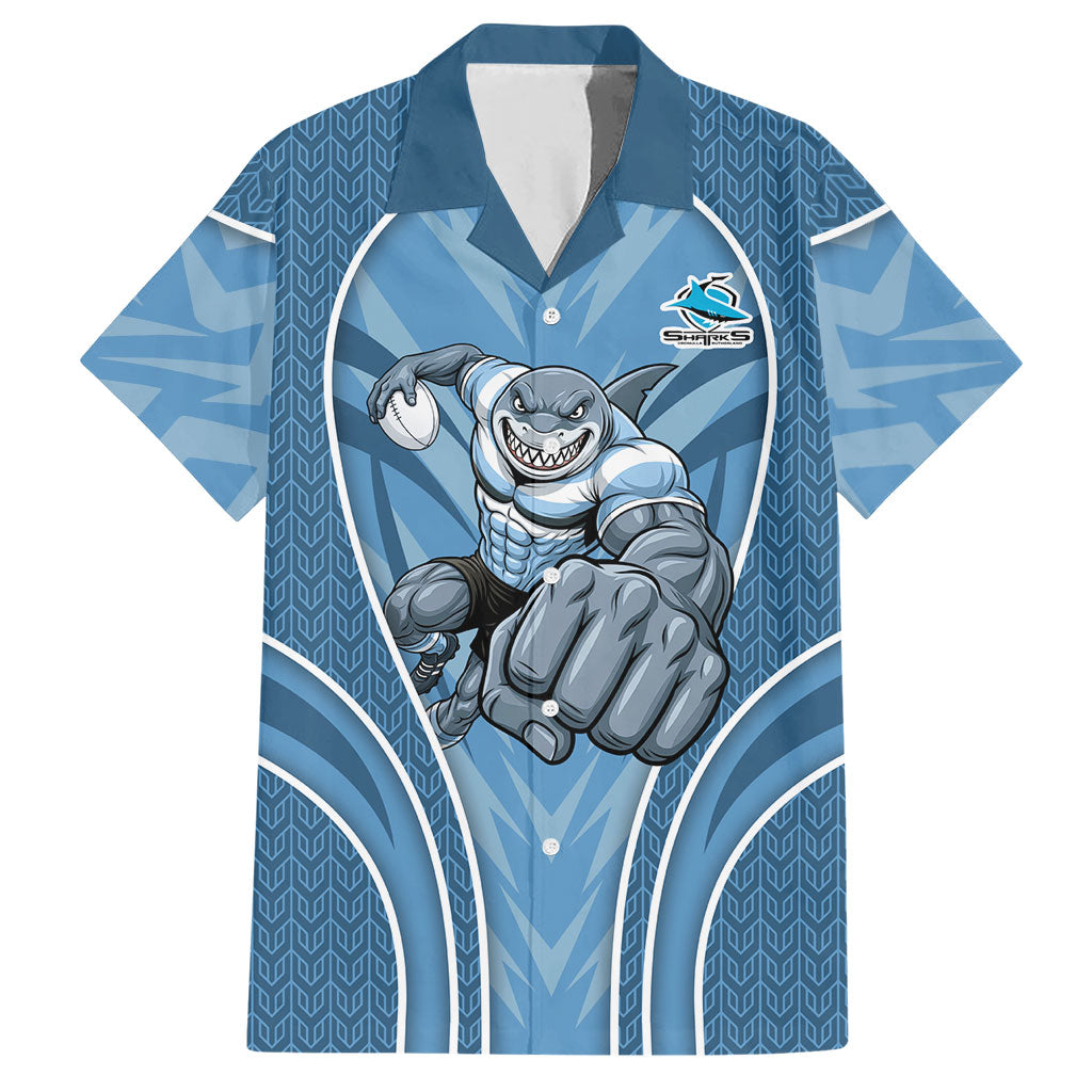 Cronulla Sutherland Sharks Rugby Mascot Hawaiian Shirt Australian Rugby Culture - Tribal Inspired Sharks