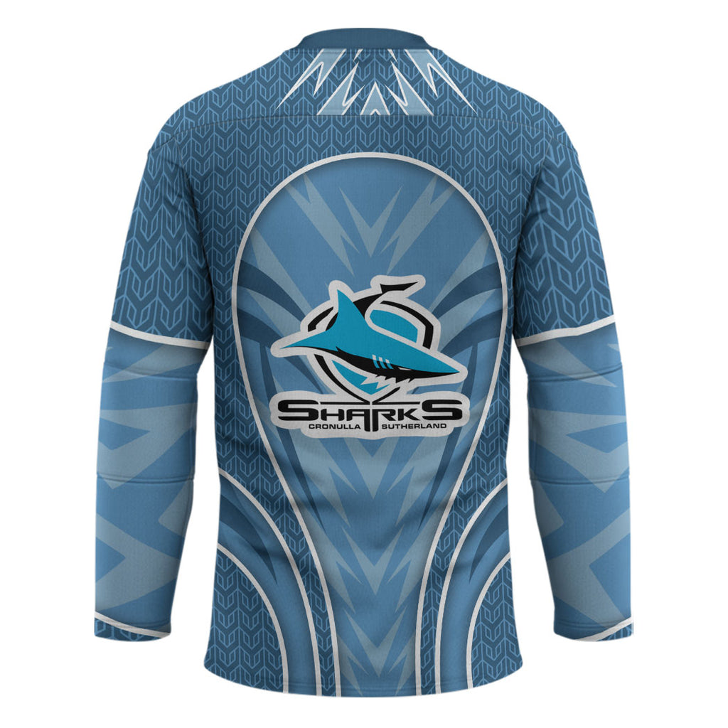 Cronulla Sutherland Sharks Rugby Mascot Hockey Jersey Australian Rugby Culture - Tribal Inspired Sharks