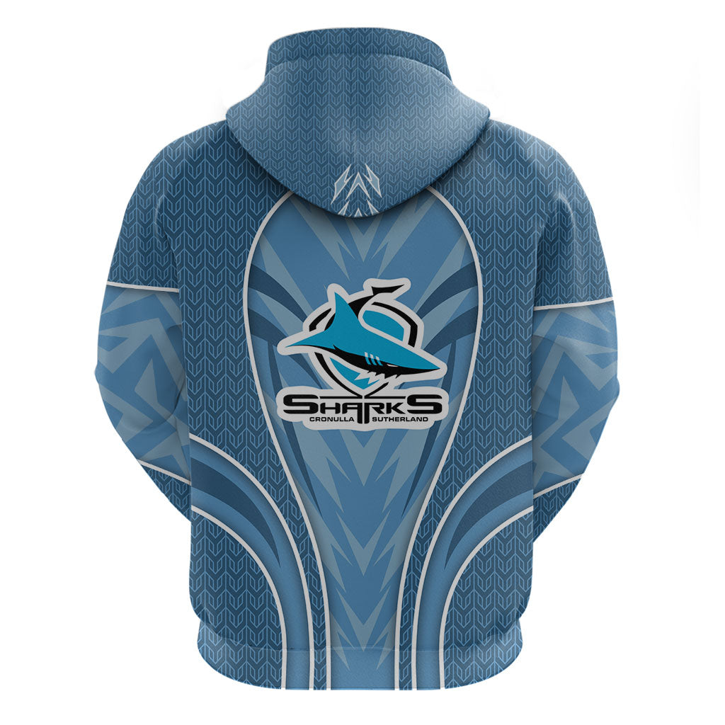 Cronulla Sutherland Sharks Rugby Mascot Hoodie Australian Rugby Culture - Tribal Inspired Sharks