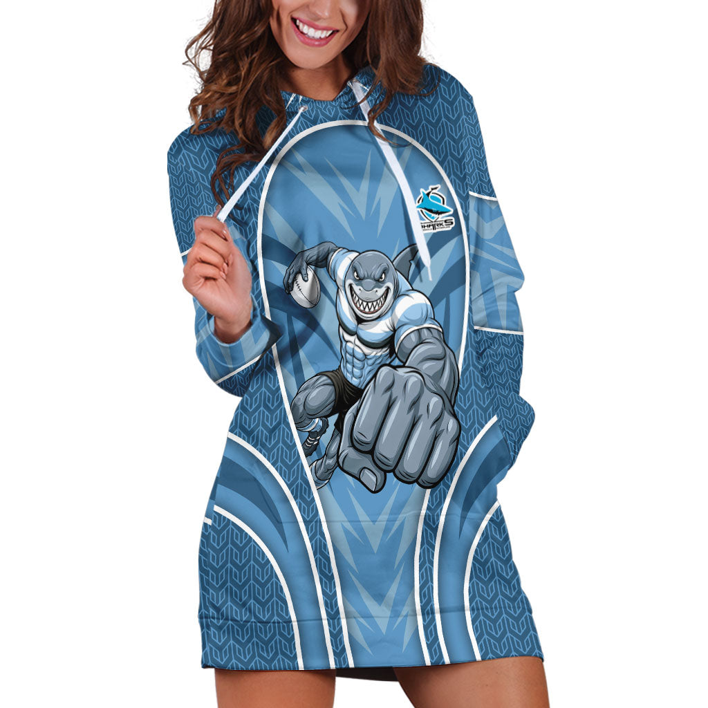 Cronulla Sutherland Sharks Rugby Mascot Hoodie Dress Australian Rugby Culture - Tribal Inspired Sharks