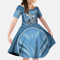 Cronulla Sutherland Sharks Rugby Mascot Kid Short Sleeve Dress Australian Rugby Culture - Tribal Inspired Sharks