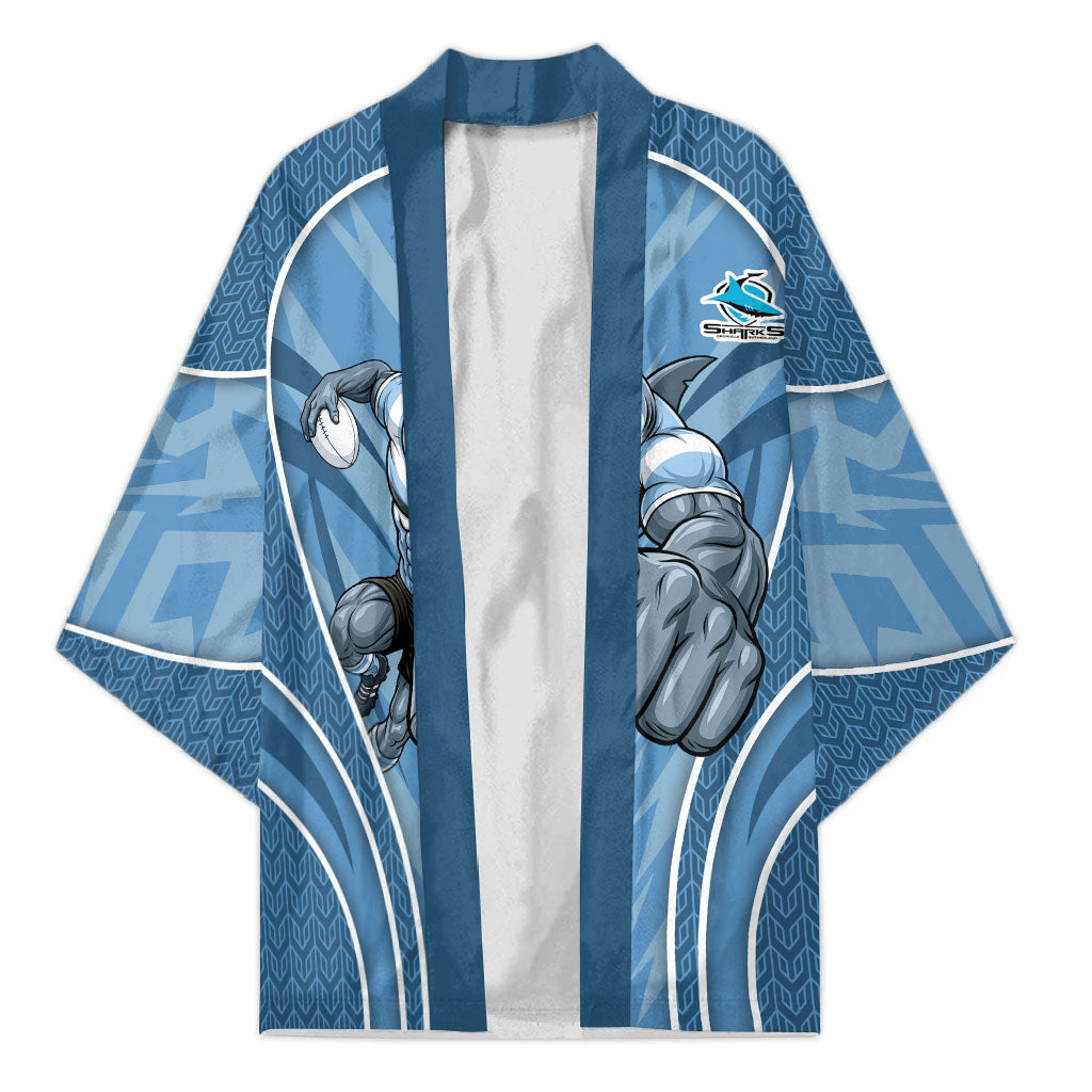Cronulla Sutherland Sharks Rugby Mascot Kimono Australian Rugby Culture - Tribal Inspired Sharks