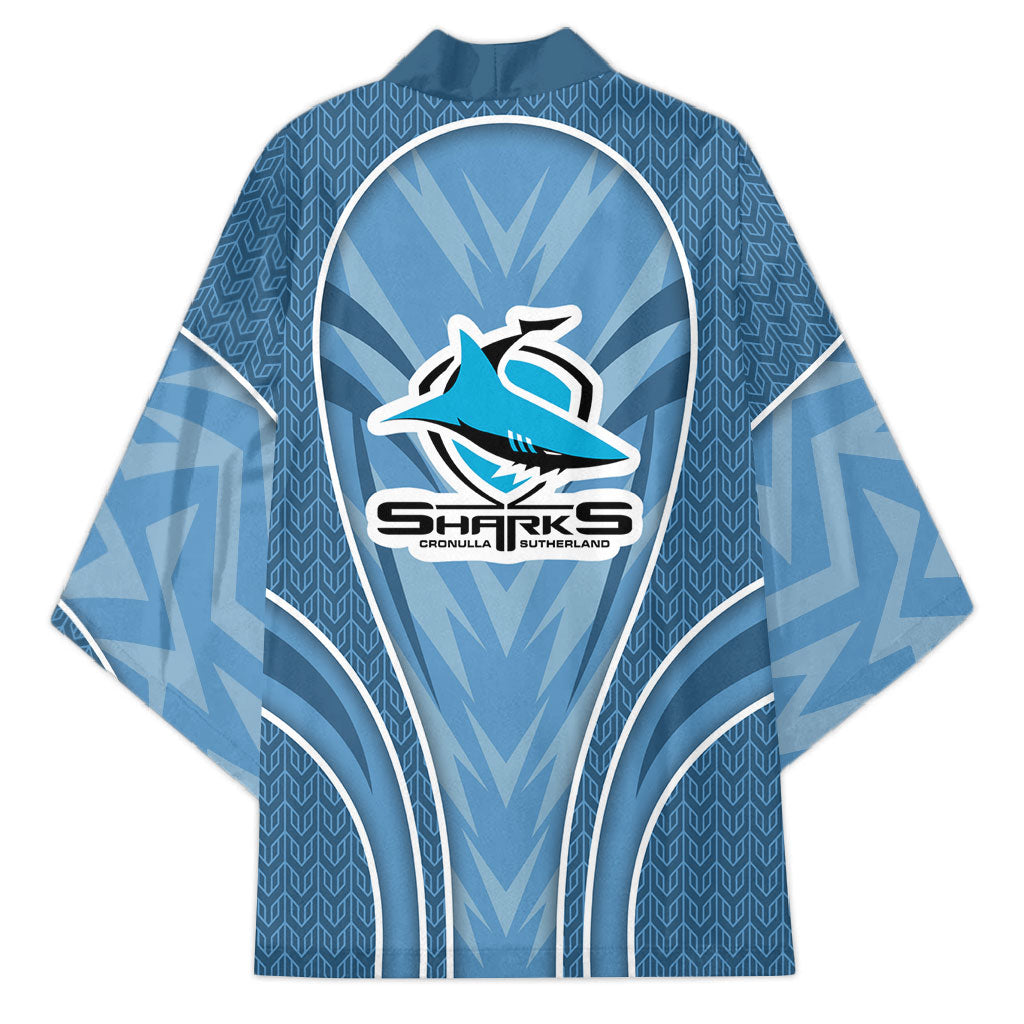 Cronulla Sutherland Sharks Rugby Mascot Kimono Australian Rugby Culture - Tribal Inspired Sharks