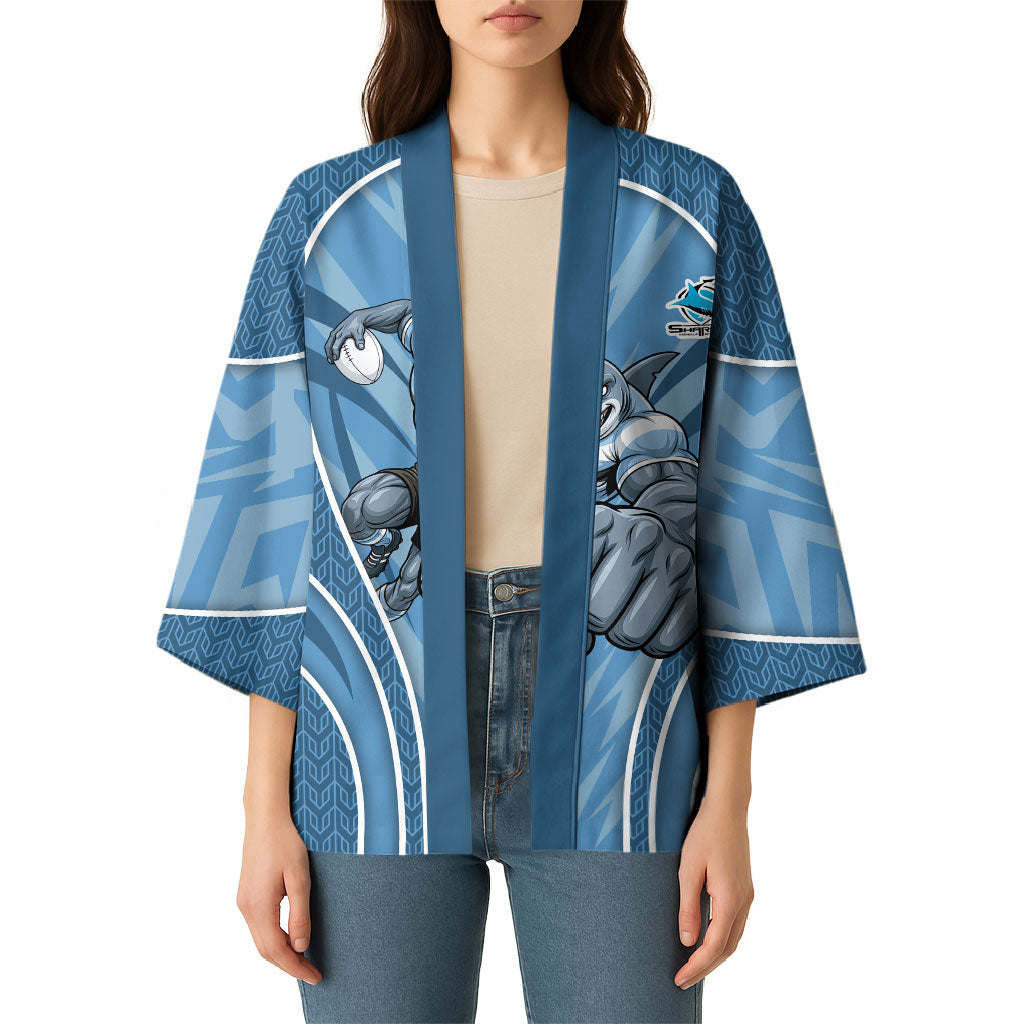 Cronulla Sutherland Sharks Rugby Mascot Kimono Australian Rugby Culture - Tribal Inspired Sharks