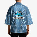 Cronulla Sutherland Sharks Rugby Mascot Kimono Australian Rugby Culture - Tribal Inspired Sharks