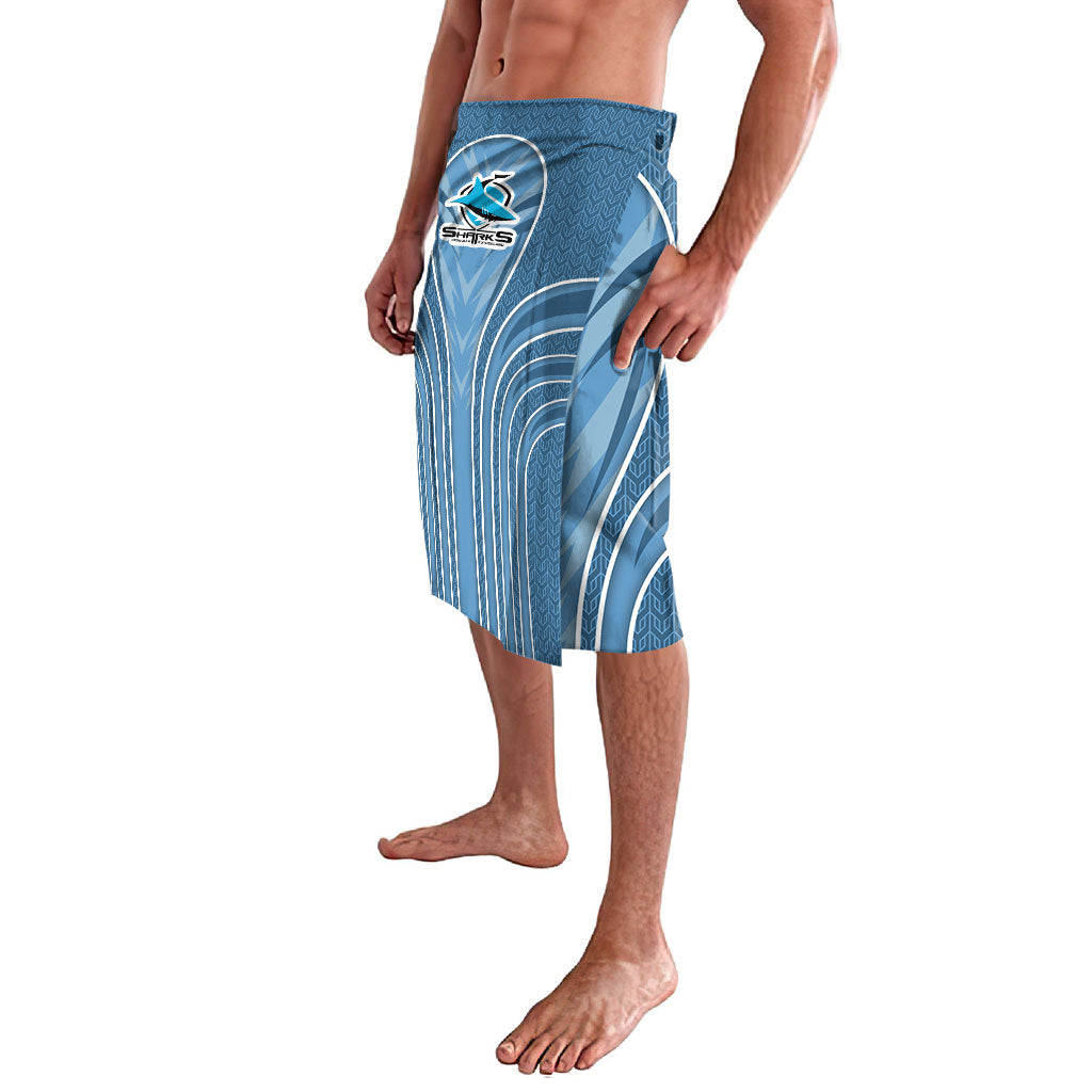 Cronulla Sutherland Sharks Rugby Mascot Lavalava Australian Rugby Culture - Tribal Inspired Sharks
