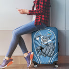 Cronulla Sutherland Sharks Rugby Mascot Luggage Cover Australian Rugby Culture - Tribal Inspired Sharks
