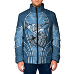 Cronulla Sutherland Sharks Rugby Mascot Padded Jacket Australian Rugby Culture - Tribal Inspired Sharks