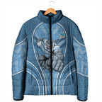 Cronulla Sutherland Sharks Rugby Mascot Padded Jacket Australian Rugby Culture - Tribal Inspired Sharks