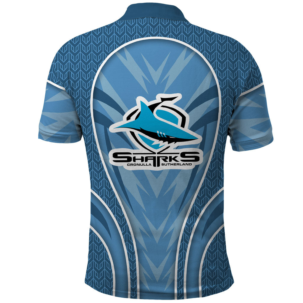Cronulla Sutherland Sharks Rugby Mascot Polo Shirt Australian Rugby Culture - Tribal Inspired Sharks