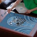 Cronulla Sutherland Sharks Rugby Mascot Puzzle Australian Rugby Culture - Tribal Inspired Sharks