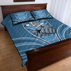 Cronulla Sutherland Sharks Rugby Mascot Quilt Bed Set Australian Rugby Culture - Tribal Inspired Sharks