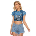 Cronulla Sutherland Sharks Rugby Mascot Raglan Cropped T Shirt Australian Rugby Culture - Tribal Inspired Sharks