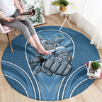 Cronulla Sutherland Sharks Rugby Mascot Round Carpet Australian Rugby Culture - Tribal Inspired Sharks