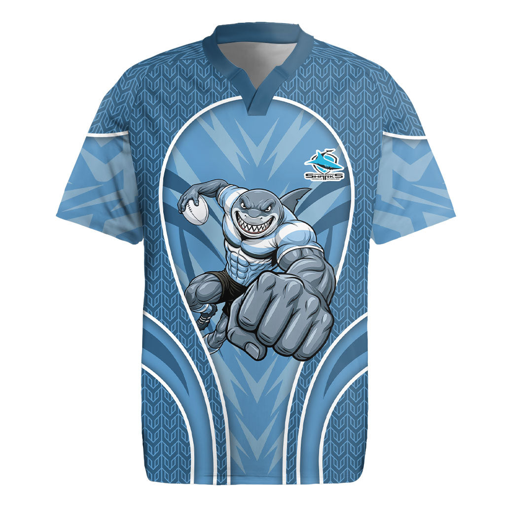 Cronulla Sutherland Sharks Rugby Mascot Rugby Jersey Australian Rugby Culture - Tribal Inspired Sharks