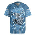 Cronulla Sutherland Sharks Rugby Mascot Rugby Jersey Australian Rugby Culture - Tribal Inspired Sharks