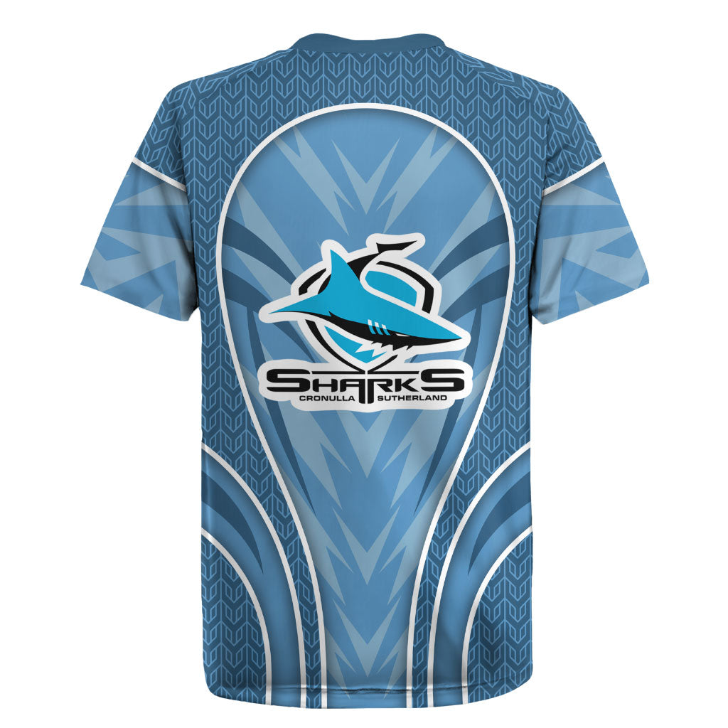 Cronulla Sutherland Sharks Rugby Mascot Rugby Jersey Australian Rugby Culture - Tribal Inspired Sharks