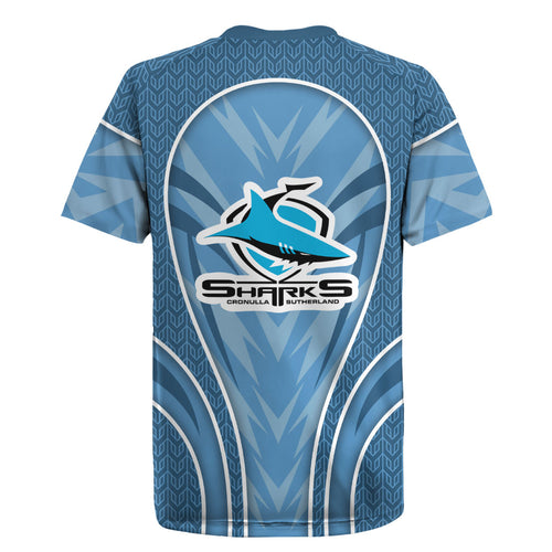 Cronulla Sutherland Sharks Rugby Mascot Rugby Jersey Australian Rugby Culture - Tribal Inspired Sharks