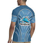 Cronulla Sutherland Sharks Rugby Mascot Rugby Jersey Australian Rugby Culture - Tribal Inspired Sharks