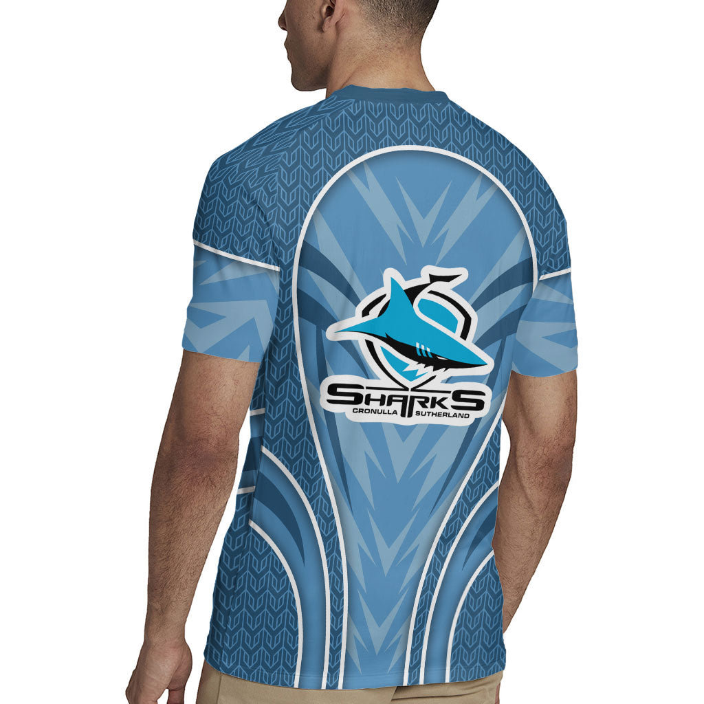 Cronulla Sutherland Sharks Rugby Mascot Rugby Jersey Australian Rugby Culture - Tribal Inspired Sharks