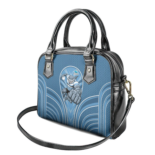 Cronulla Sutherland Sharks Rugby Mascot Shoulder Handbag Australian Rugby Culture - Tribal Inspired Sharks