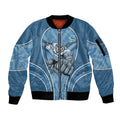 Cronulla Sutherland Sharks Rugby Mascot Sleeve Zip Bomber Jacket Australian Rugby Culture - Tribal Inspired Sharks