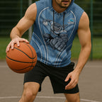 Cronulla Sutherland Sharks Rugby Mascot Sleeveless Hoodie Australian Rugby Culture - Tribal Inspired Sharks