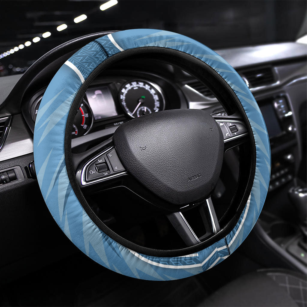 Cronulla Sutherland Sharks Rugby Mascot Steering Wheel Cover Australian Rugby Culture - Tribal Inspired Sharks
