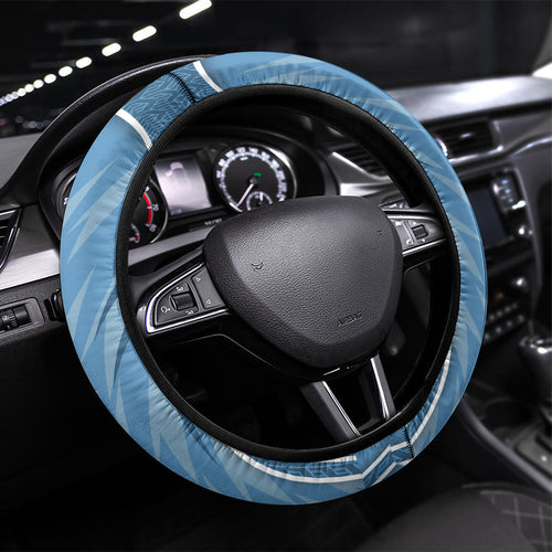 Cronulla Sutherland Sharks Rugby Mascot Steering Wheel Cover Australian Rugby Culture - Tribal Inspired Sharks