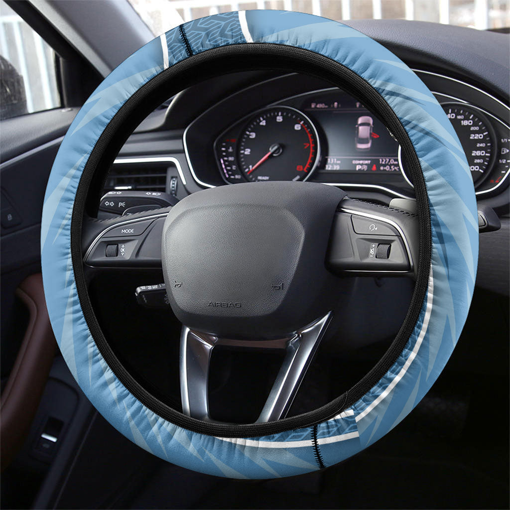 Cronulla Sutherland Sharks Rugby Mascot Steering Wheel Cover Australian Rugby Culture - Tribal Inspired Sharks