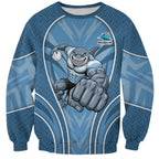 Cronulla Sutherland Sharks Rugby Mascot Sweatshirt Australian Rugby Culture - Tribal Inspired Sharks