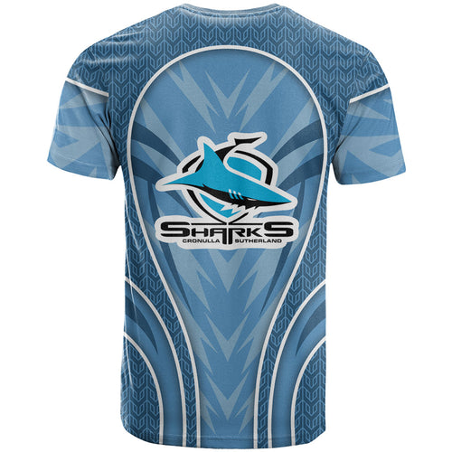 Cronulla Sutherland Sharks Rugby Mascot T Shirt Australian Rugby Culture - Tribal Inspired Sharks