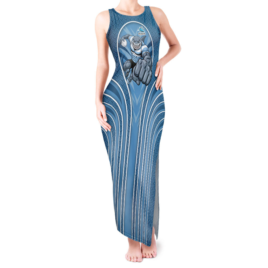 Cronulla Sutherland Sharks Rugby Mascot Tank Maxi Dress Australian Rugby Culture - Tribal Inspired Sharks