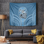 Cronulla Sutherland Sharks Rugby Mascot Tapestry Australian Rugby Culture - Tribal Inspired Sharks
