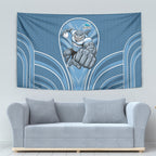 Cronulla Sutherland Sharks Rugby Mascot Tapestry Australian Rugby Culture - Tribal Inspired Sharks