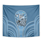Cronulla Sutherland Sharks Rugby Mascot Tapestry Australian Rugby Culture - Tribal Inspired Sharks